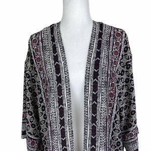Express | Tribal Pattern Oversized Wrap/Kimono
